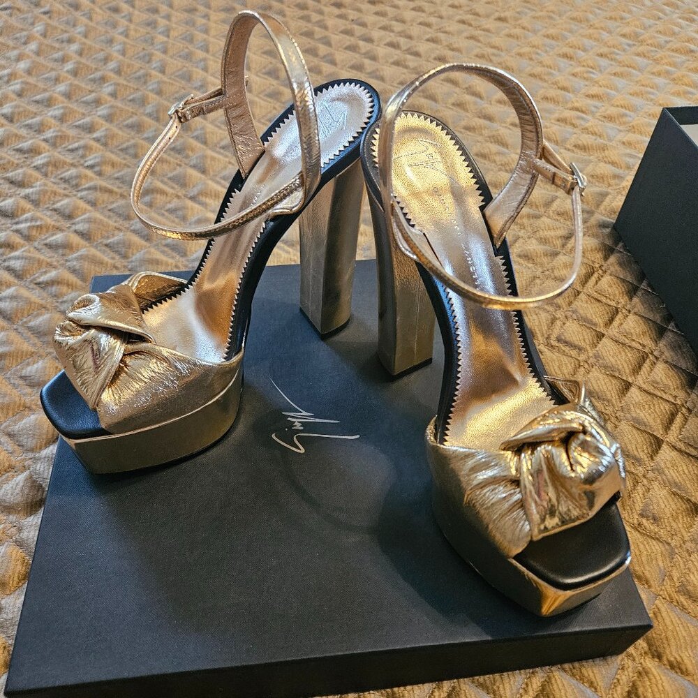 Metallic Gold High Heels